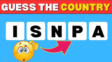 “Guess the Country from Scrambled Letters in 10 Seconds! | Quiz Dose ”