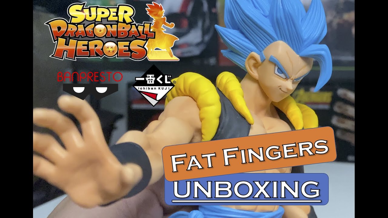 FAT FINGERS UNBOXING Banpresto Ichiban Kuji Dragon Ball Heroes Saga Prize C Masterlise SSGSS Gogeta