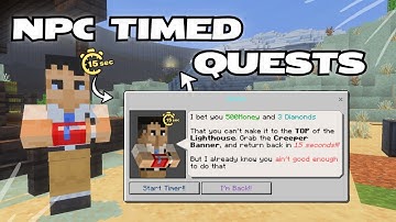 Villager/NPC Timed Quests | Minecraft Bedrock
