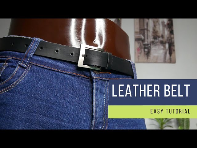 Make a Professional Leather Belt Without Any Sewing - YouTube
