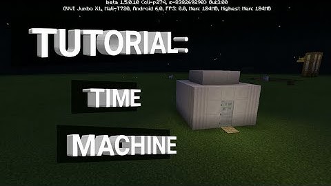 ✔ Minecraft : How to make a Time Machine (no mods, no addons)