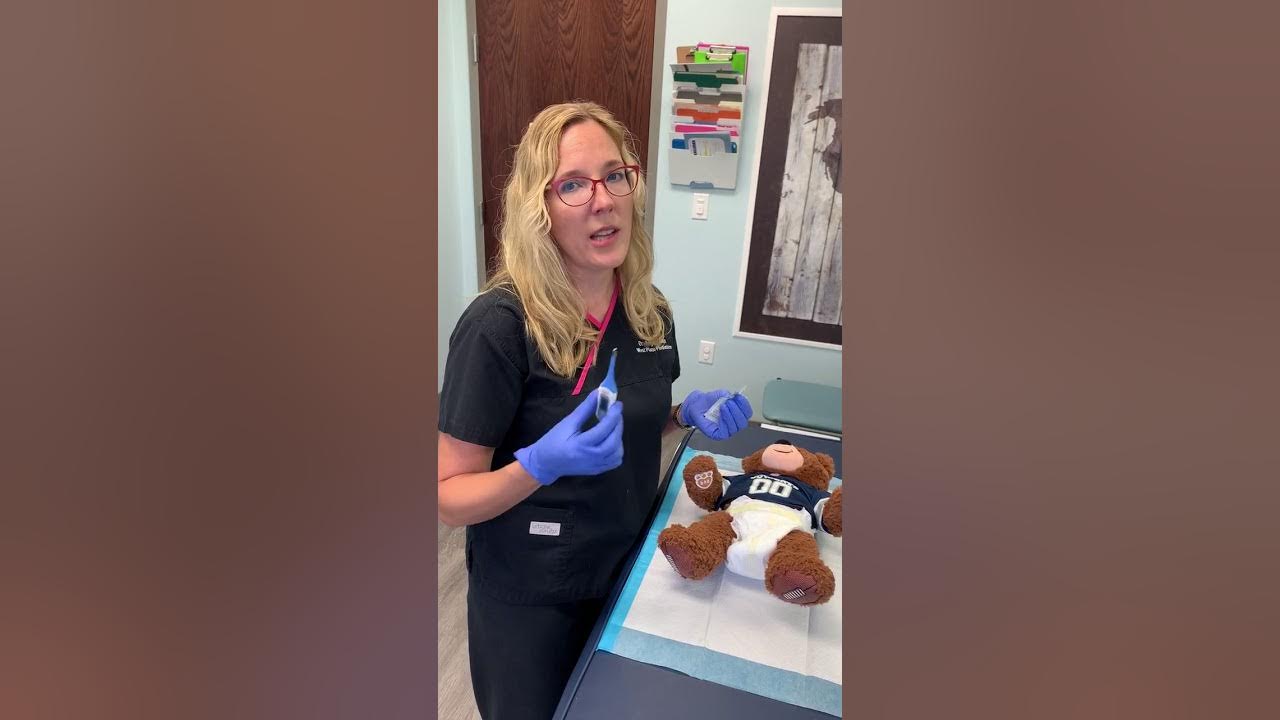 How to take a rectal temp for your newborn! YouTube