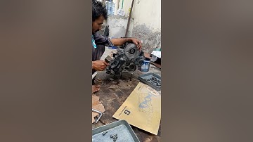 How to fitting a engine timing plate#kashi #mechanic #viral #isuzu