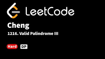 LeetCode 1216. Valid Palindrome III
