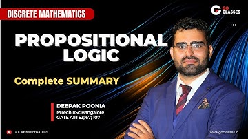 Propositional Logic - Complete Summary Part 1 | Discrete Mathematics | With NOTES | Deepak Poonia