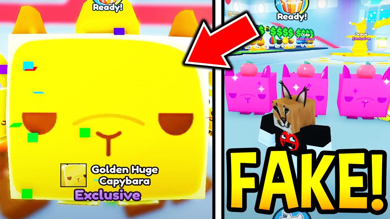 HUGE CAPYBARA PETS SCAM in Pet Simulator X - YouTube