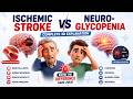 Stroke or Low Blood Sugar 🧠 Neuroglycopenia Pathophysiology in 3D