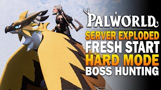 Our Palword Server Exploded - Palworld Hard Mode Fresh Start Boss Hunting & Ore Base Setup!