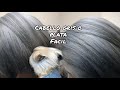 Cabello gris oscuro hombre