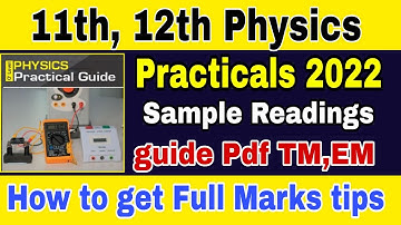 11th Physics|12th Physics Public govt Practical 2022|Tips|Procedures|TN 12th Physics Practical Guide