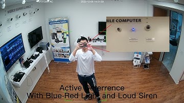 Aibase Color Active Deterrence Blue&Red Light