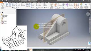 Part 11 - Autodesk Inventor 2017 Tutorial - Creating Isometric Drawing