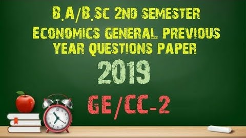 B.A/B.Sc 2nd sem economics general previous year #question paper #calcutta #university #1_2_learn