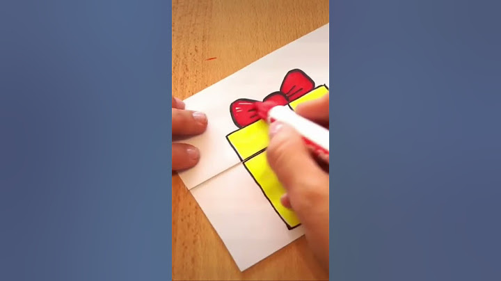 Weihnachtskarte basteln 🎁 Merry Christmas Gift Card  🦌 Geschenk zeichnen 🎁 Draw Surprise Gift Box