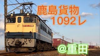 EF65 鹿島貨物 1092レ @重田