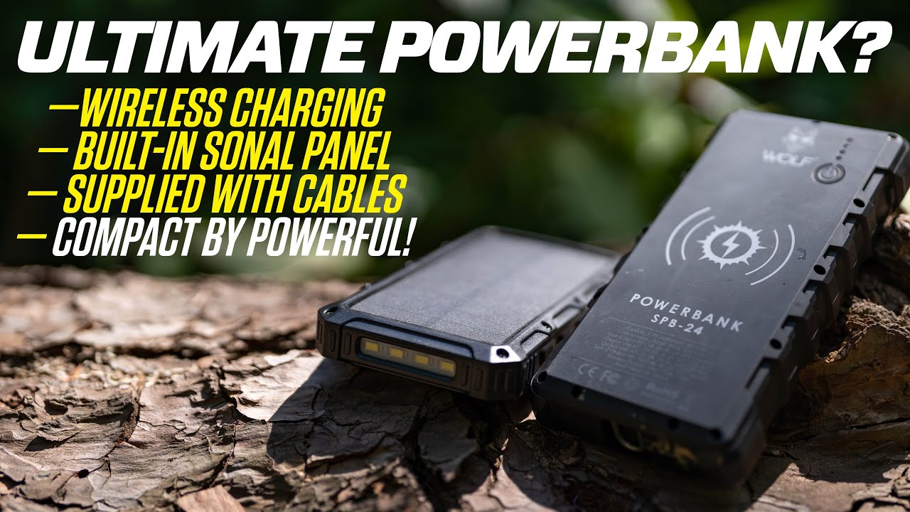 The ultimate powerpack? Wolf SPB24 Solar Wireless Powerbank YouTube