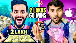 Giving my Cameraman RS 2,00,000 But only 60 Minutes to spend it Challenge !!