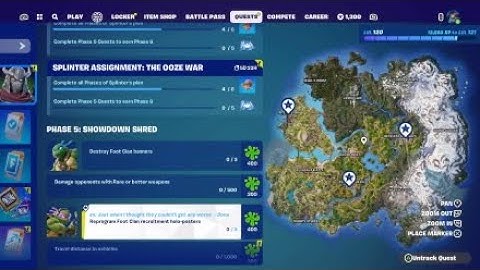 Damage opponents that have damaged you | Showdown Shred Phase 5 Assignment the ooze war Fortnite