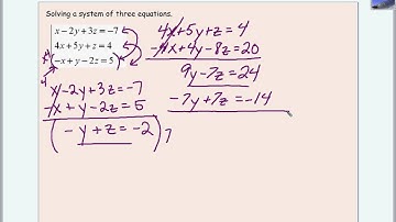 Algebra II: 3.6 Review of Systems of Three Variables