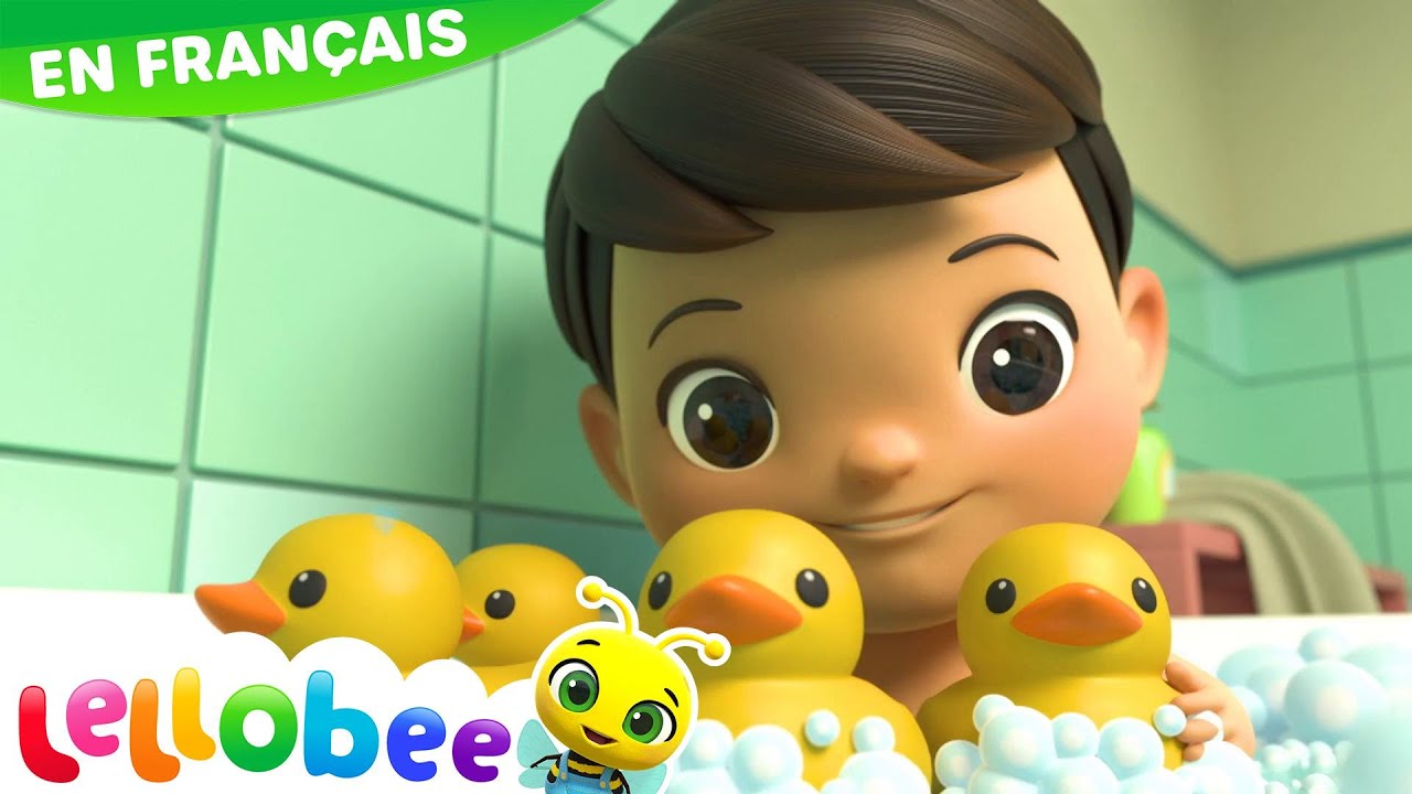 5 Petits Canards | Nouvelle Animation | Comptines et Chansons Pour Bébés | Lellobee Français