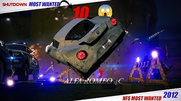 Taking Down Most Wanted 10 – Alfa Romeo 4C SHUTDOWN | NFS Most Wanted 2012