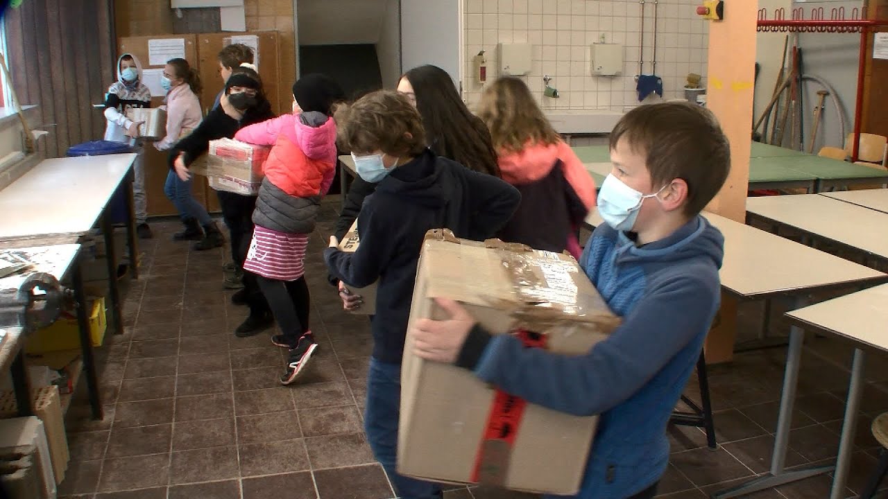 Schüler aus Gomaringen sammeln Spenden für die Ukraine