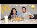 100 CHICKEN NUGGETS IN 10 MINUTES CHALLENGE!! | DEM & IKA