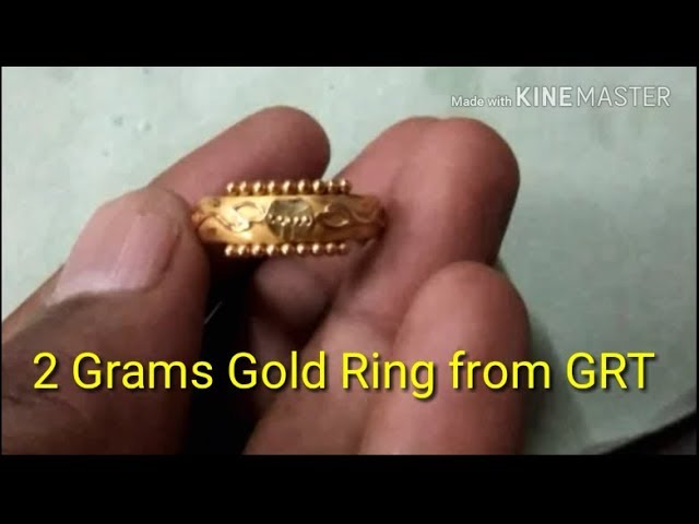 2Gram Under Gold Ring Design For Ladies || Light Weight Gold Ring Design  With Price 2022 || 18k - YouTube