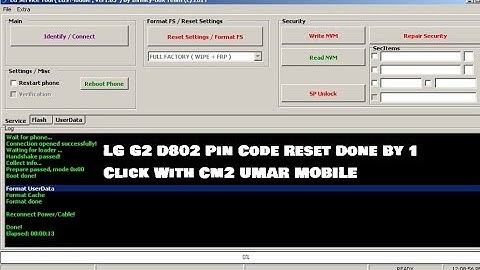LG G2 D802 Pin Code Reset Done By 1 Click With CM2