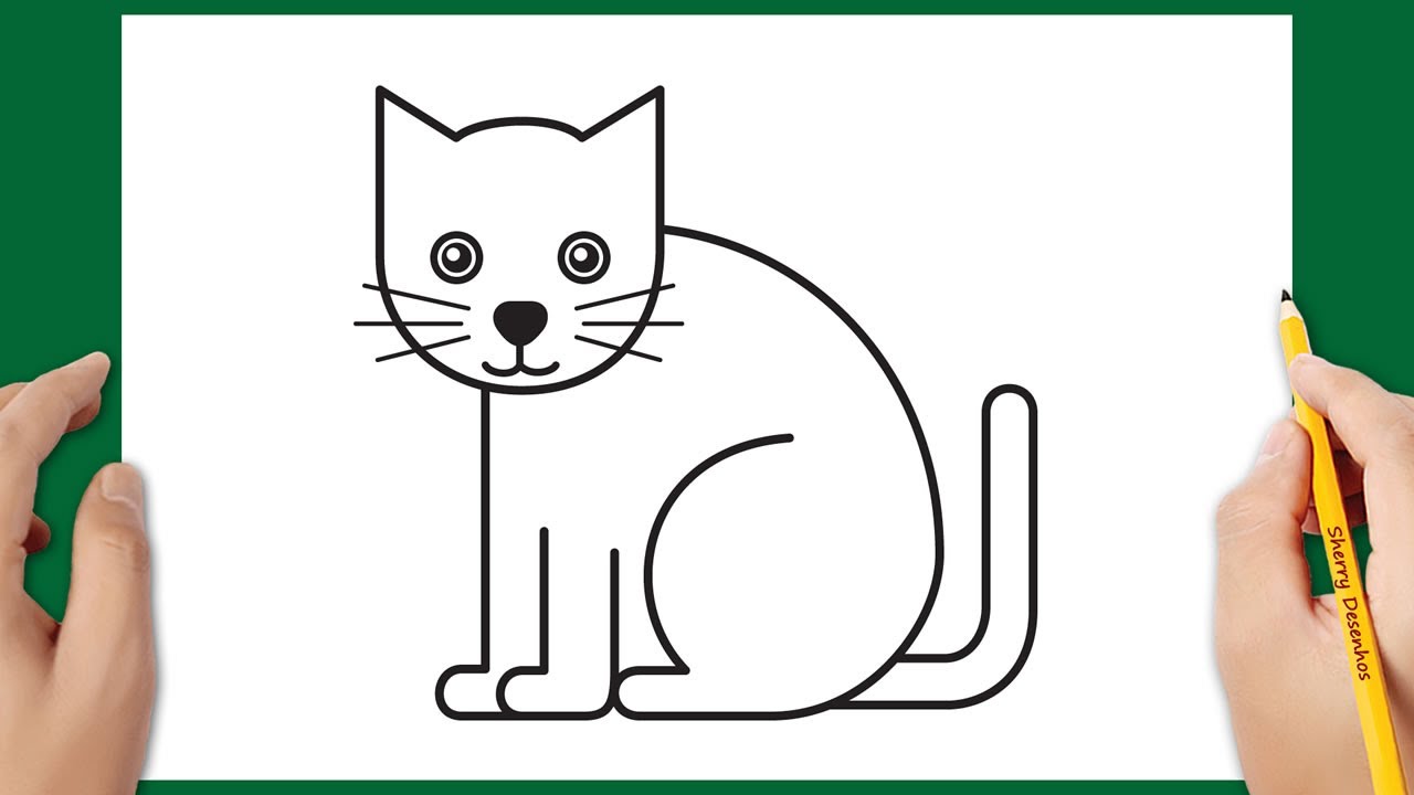 → Como desenhar um gato passo a passo: Tutorial de desenho fácil