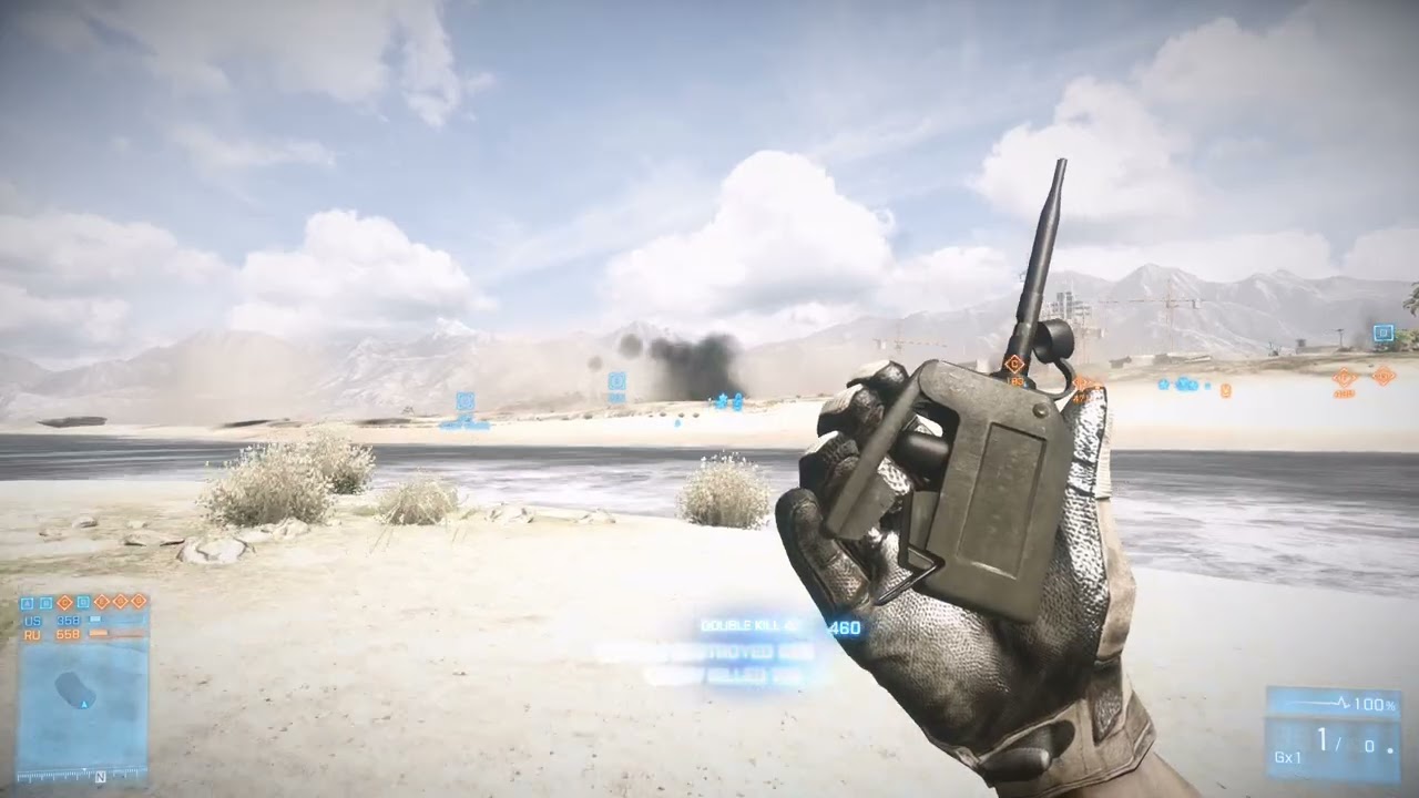 Battlefield 3 - C4 on jet vs Attack Helicopter and few lame kills