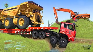 What Happens When Trucks Cross This  mud Road ? Spintires: Mudrunner Truck Mod | Game Daily32 screenshot 4