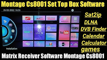 Matrix Receiver Software Update | Montage Cs8001 Set Top Box Software | Montage Cs8001 Best Software