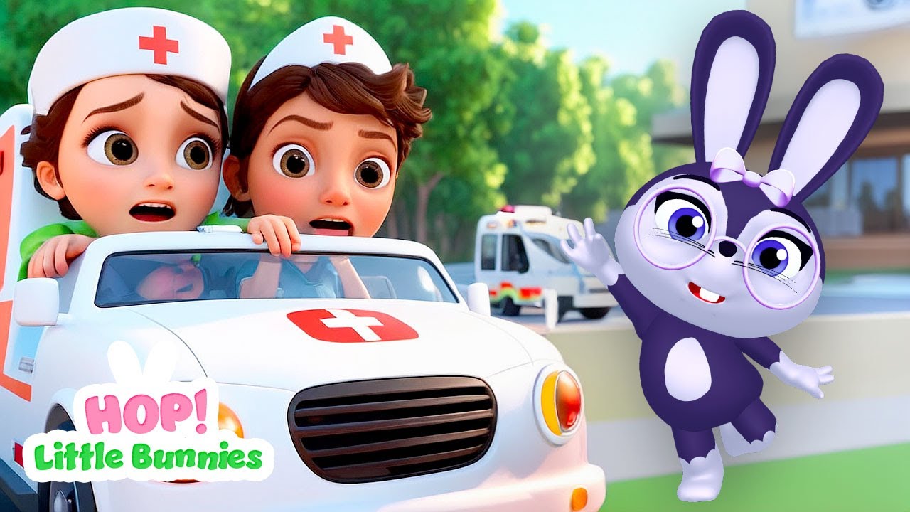Baby Cars Rescue Song 🚑 Super Ambulance Rescue Team  and Five Little Monkeys 🐒 | Fun Counting Nurs