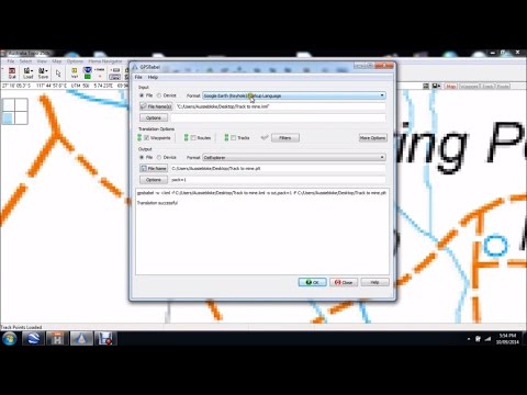 HOW TO CONVERT Google Earth Tracks to OziExplorer Format