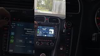 Xtrons Android Head unit PQS81UNV Running Android 10  in my VW MK6 Golf GTI
