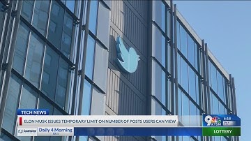 Elon Musk imposes daily limits on reading posts on Twitter