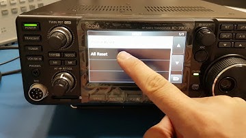 ICOM IC-7300 [How to RESET]