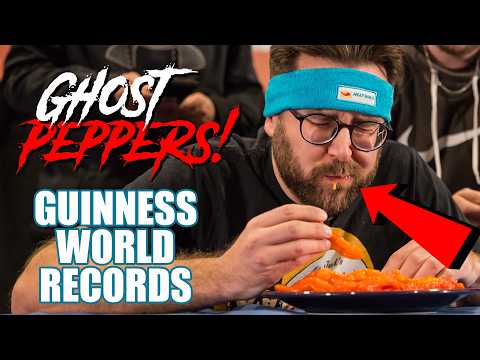 Most Ghost Peppers Eaten in Two Minutes! Guinness World Records! #spicy #shorts #trend