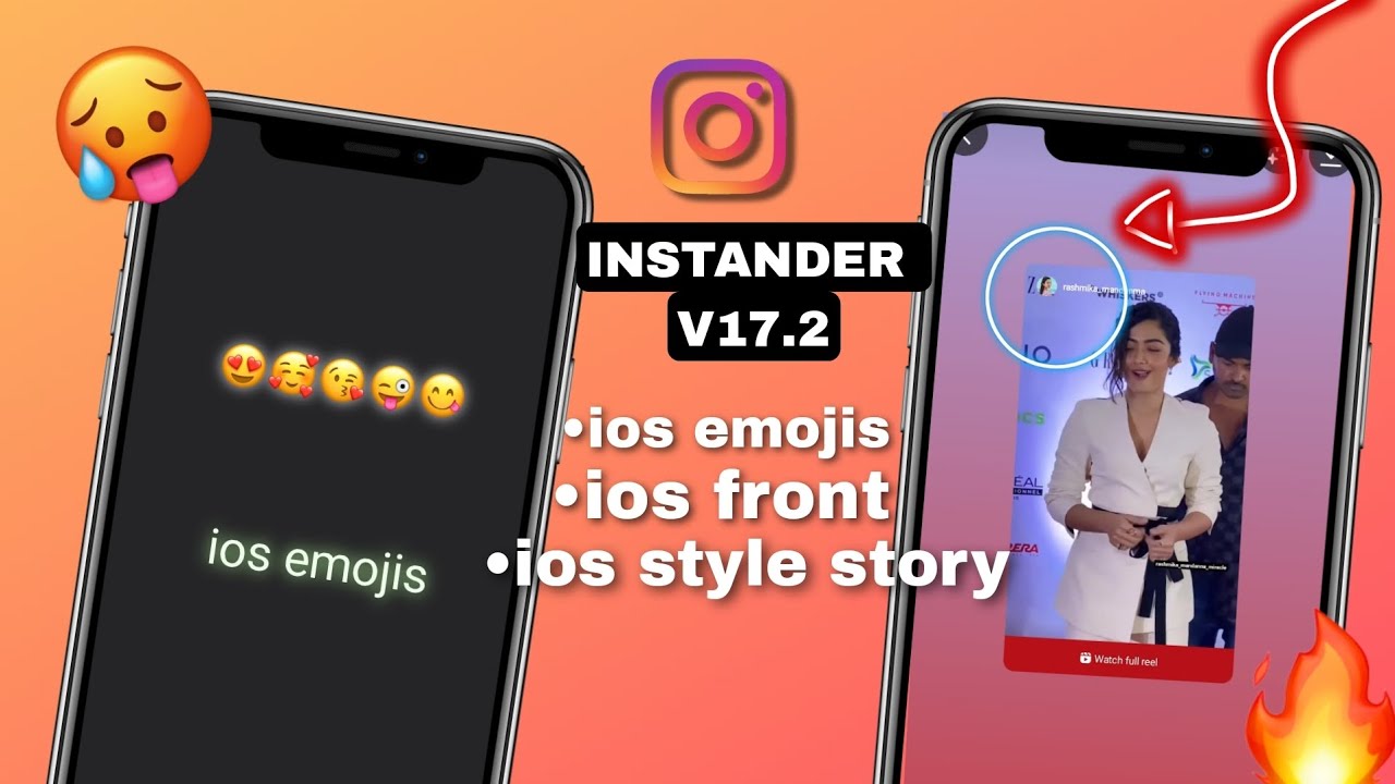 instander v17.2 Tutorial | ios emojis+ios front+share reels like iphone on Instagram Android