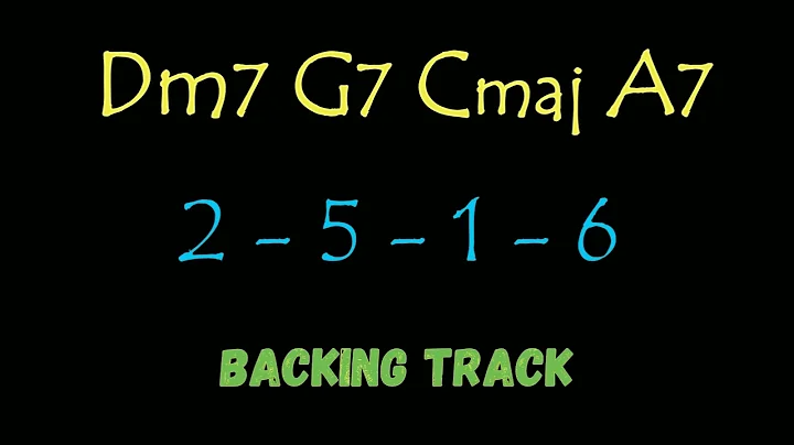 Backing track in C | Dm7 G7 Cmaj A7