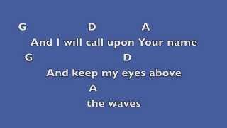 Miniatura del video "Oceans (where feet may fail) [Key: D]- Lyrics & Chords"