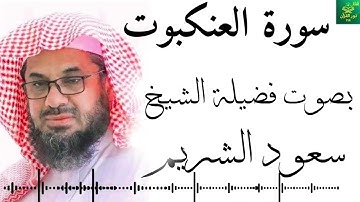 سورة العنكبوت -  بصوت فضيلة الشيخ - سعود الشريم - جودة عالية 4K Surah Al-Ankaboot