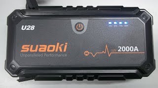 Product Review: Suaoki U28 2000A Peak Jump Starter Pack - IT ROCKS!