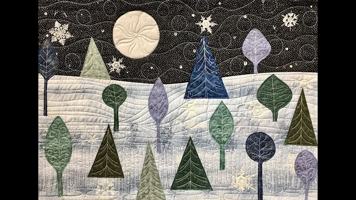 Winter Night Landscape Quilt Tutorial Part One