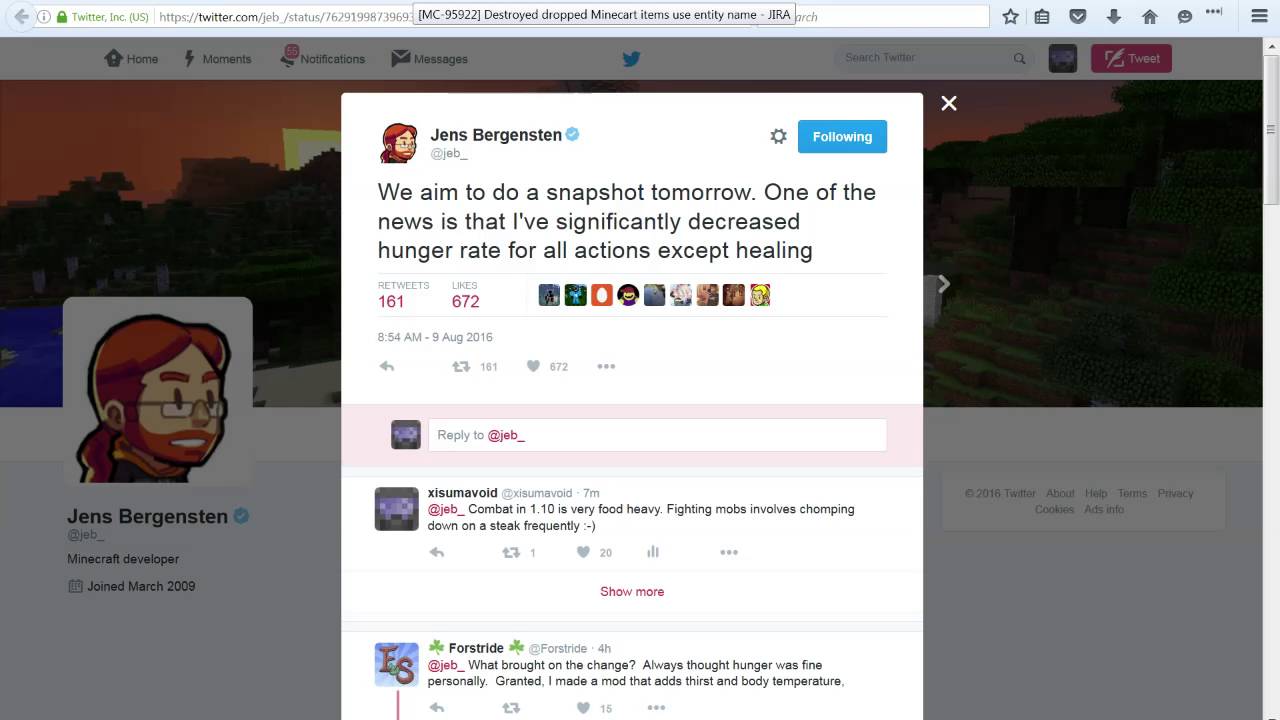 Minecraft 1.11 News: Snapshot 16w32a Tommorow!