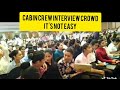 Cabin crew interview crowd in delhi