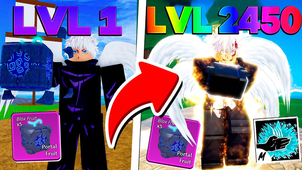 VIREI O GOJO EM 24 HORAS NO BLOX FRUITS DESPERTANDO A RAÇA ANGEL V4 E