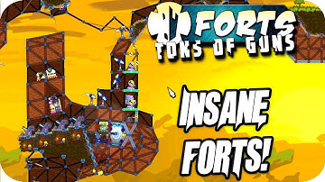 Forts Multiplayer 4v4 Gameplay Insane Forts Building
