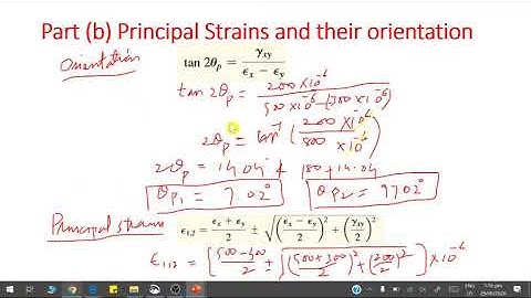 MM 2 lec 11 Solved problem for Shear Strain  Transformations & Principal  and Maximum Shear Strain